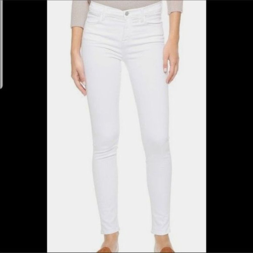 J?Brand?Maria White High Waisted Skinny Jeans Size 27